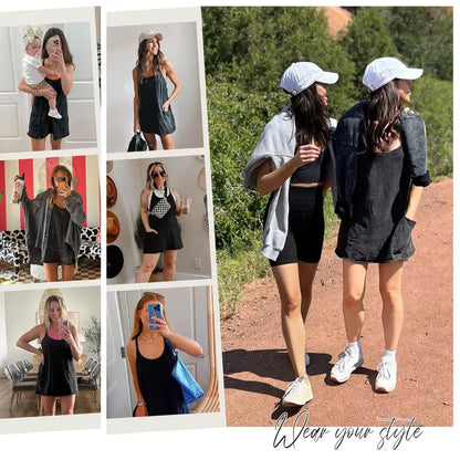 Special Sale❤️Women's Summer Sleeveless Mini Dress V Neck Spaghetti