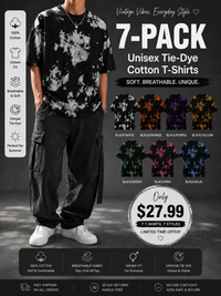 7-PACK(yellow+green+cloud pink +cloud blue+coffee color+purple+gray)