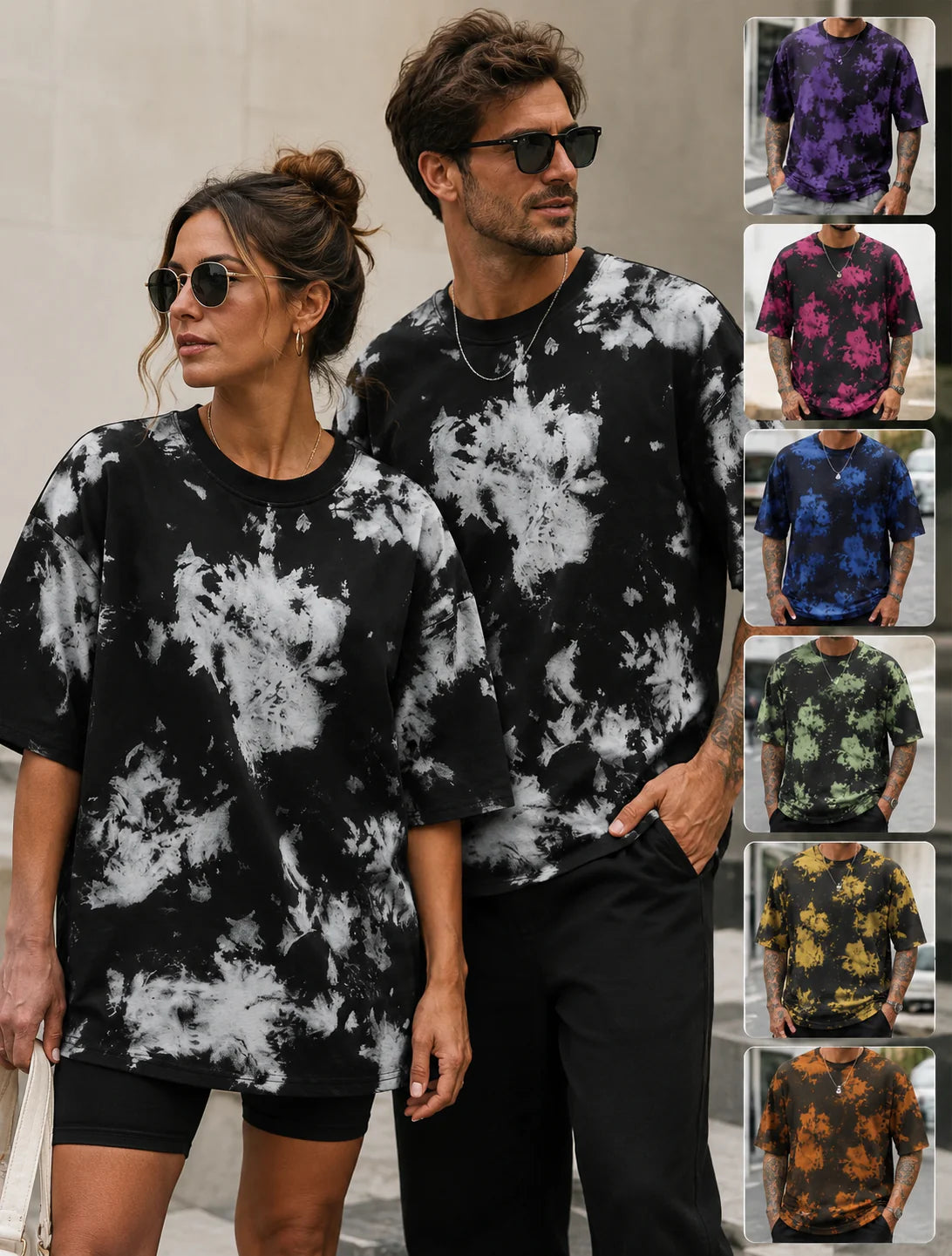 🔥Last day promotion🔥Unisex Vintage Tie-Dye T-Shirt for Summer Streetwear