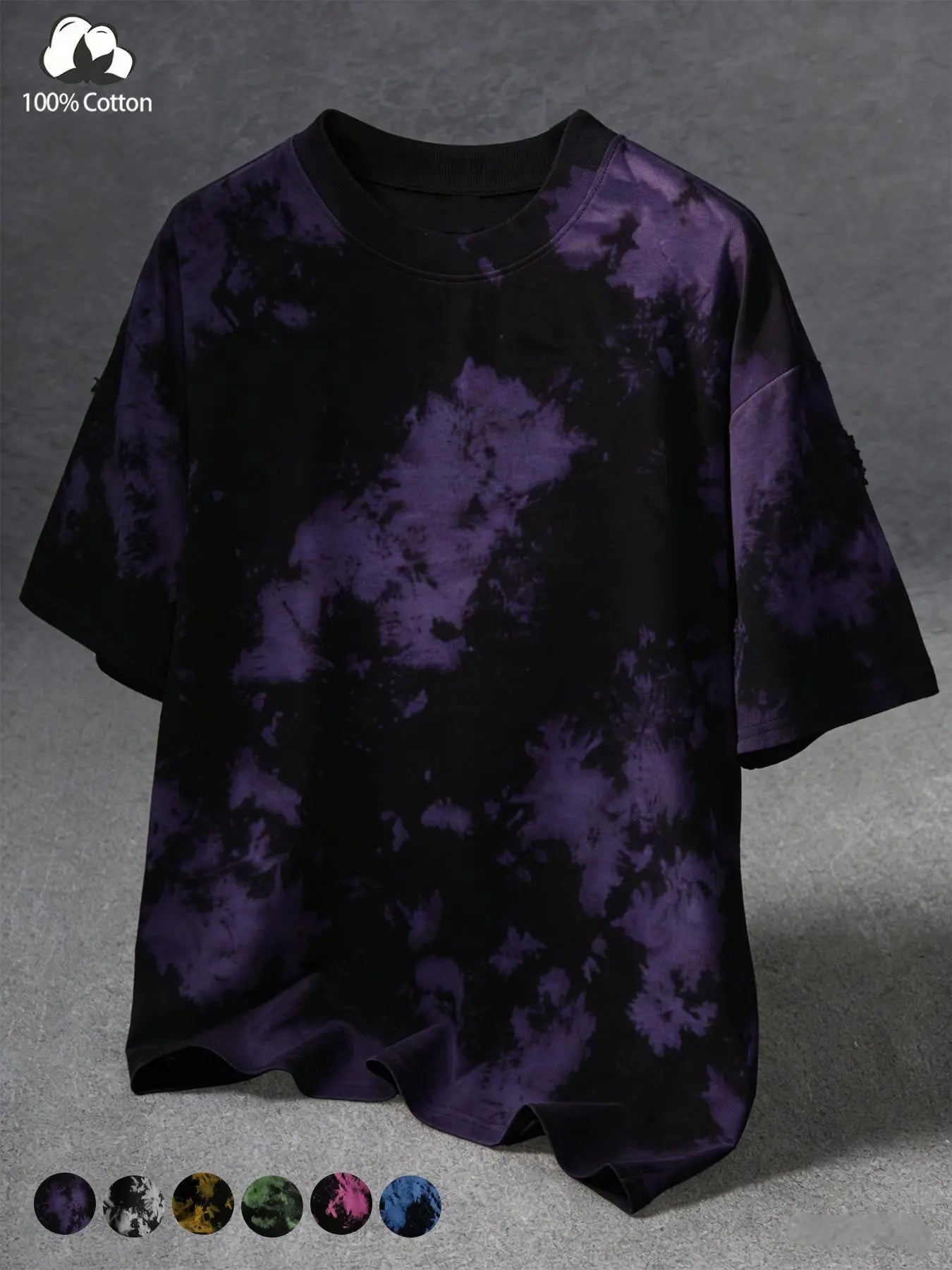 🔥Last day promotion🔥Unisex Vintage Tie-Dye T-Shirt for Summer Streetwear