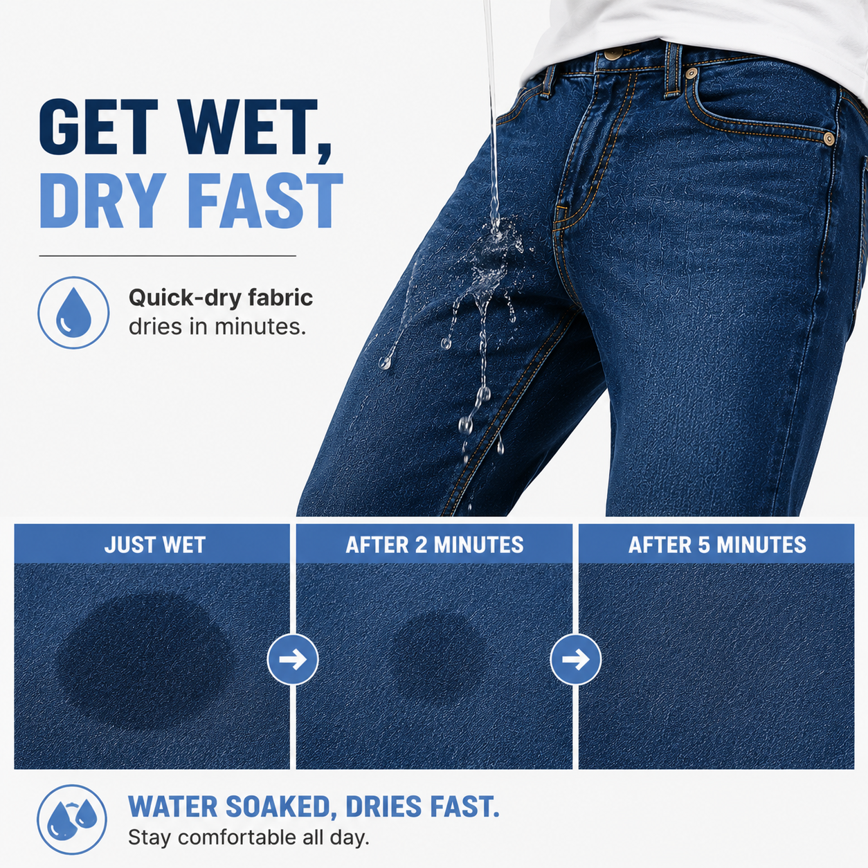 9-Pack Flex Stretch Slim Straight Jeans
